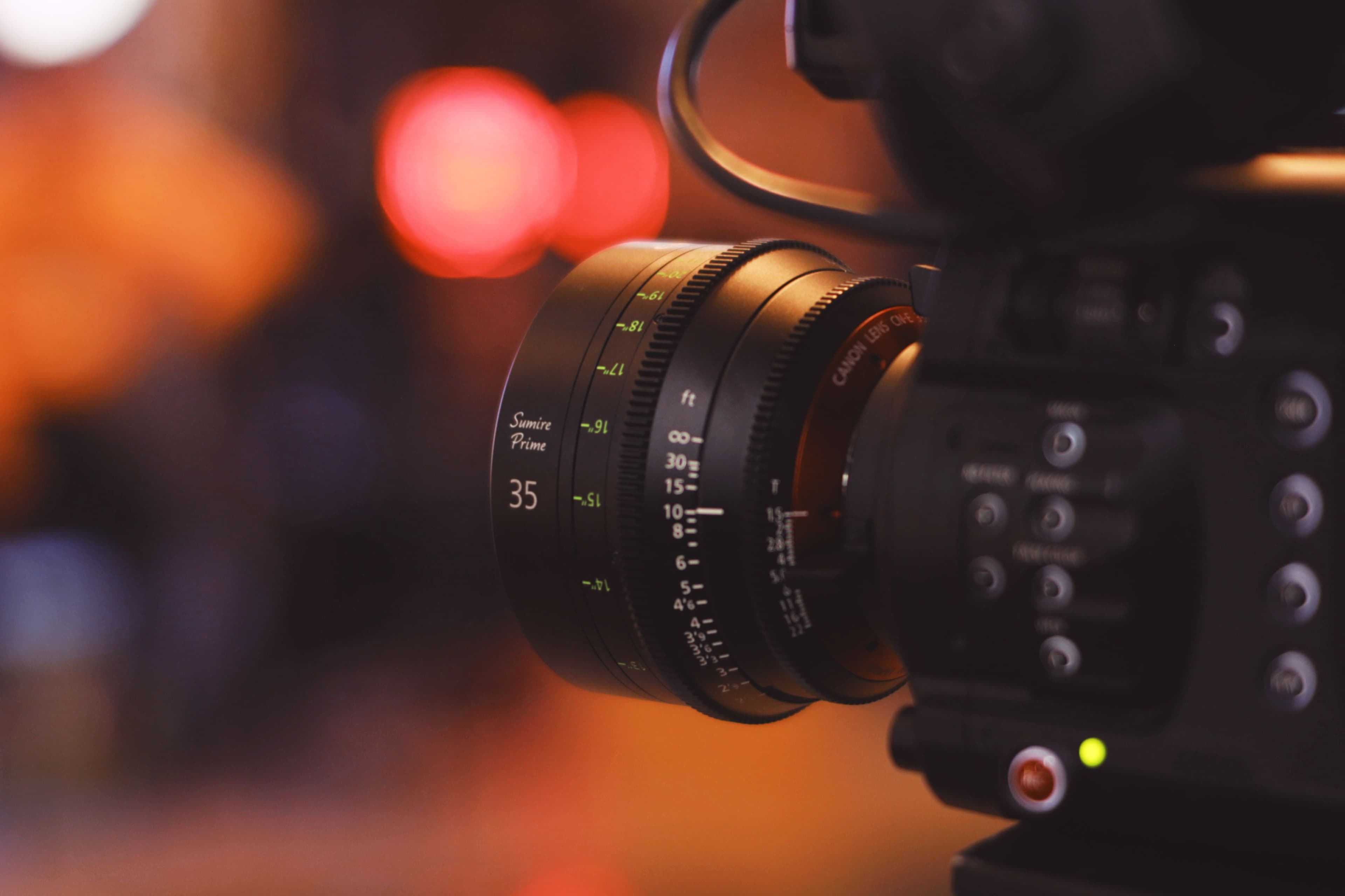 Camera equipment close-up